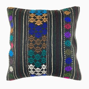 Turkish Tapis Kilim Pillow Cover-AIV-1341091