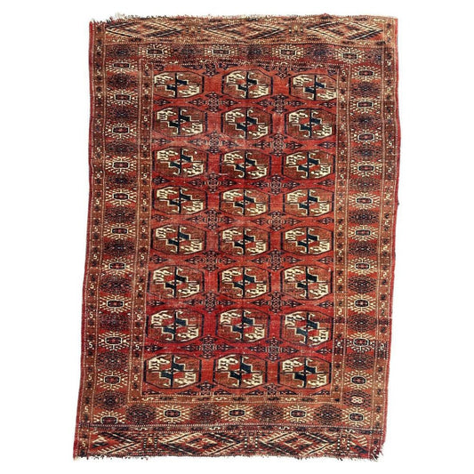 Turkmen Bokhara Rug, 1890s