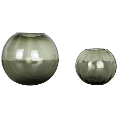 Turmalin Series Ball Vases by Wilhelm Wagenfeld for WMF, Germany, 1960s, Set of 2-QZ-1053037