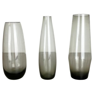 Turmalin Vases Attributed to Wilhelm Wagenfeld for WMF, Germany, 1960s, Set of 3-QZ-1265065