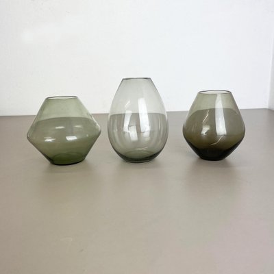 Turmalin Vases Attributed to Wilhelm Wagenfeld for WMF, Germany, 1960s, Set of 3-QZ-1265063