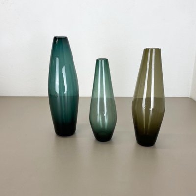 Turmalin Vases by Wilhelm Wagenfeld for WMF, Germany, 1960s, Set of 3-QZ-1175983