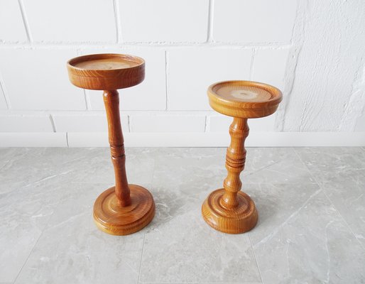 Turned Plant Stand, Germany 1960s, Set of 2-BLG-1438283