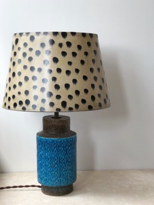 Turqoise Ceramic Table Lamp from Bitossi, 1960s-ARN-425814