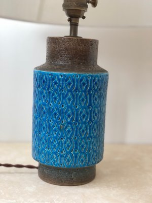 Turqoise Ceramic Table Lamp from Bitossi, 1960s-ARN-425814