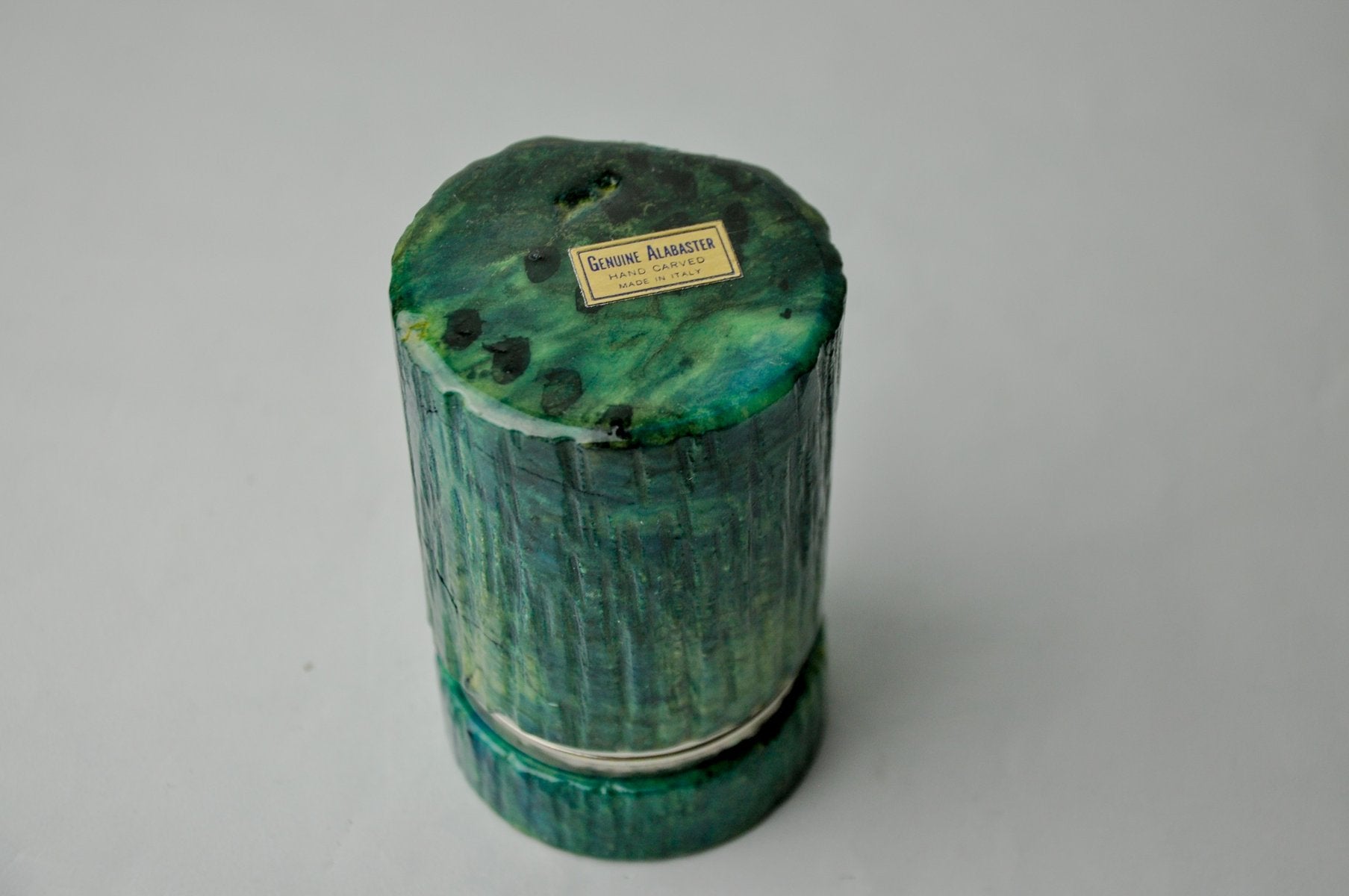 Turquoise Alabaster Cigarette Box attributed to Romano Bianchi, Italy, 1970s