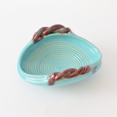 Turquoise Ceramic Bowl by Roger Guerin-IXK-1138835