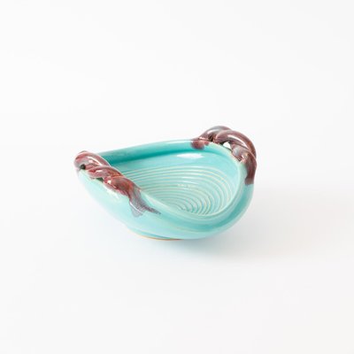 Turquoise Ceramic Bowl by Roger Guerin-IXK-1138835