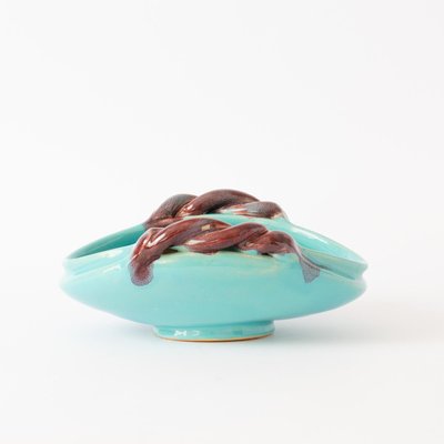 Turquoise Ceramic Bowl by Roger Guerin-IXK-1138835