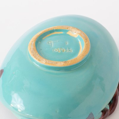 Turquoise Ceramic Bowl by Roger Guerin-IXK-1138835