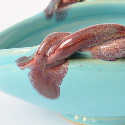 Turquoise Ceramic Bowl by Roger Guerin-IXK-1138835