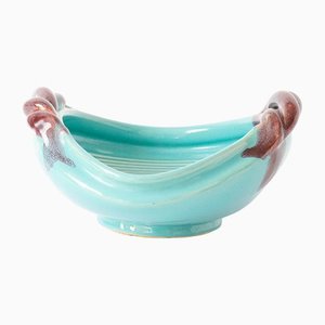 Turquoise Ceramic Bowl by Roger Guerin-IXK-1138835