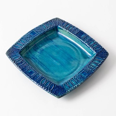 Turquoise Ceramic Bowl from Bay Keramik, 1970s-IXK-1327863