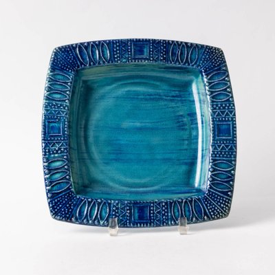 Turquoise Ceramic Bowl from Bay Keramik, 1970s-IXK-1327863