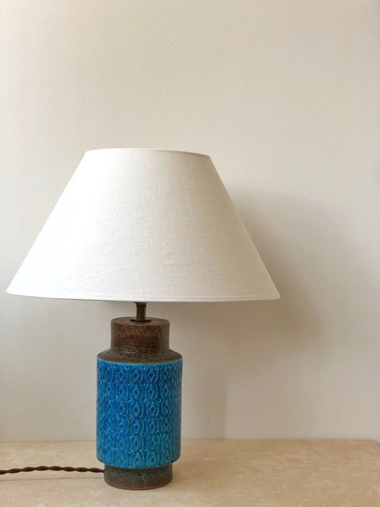 Turquoise Ceramic Table Lamp by Bitossi