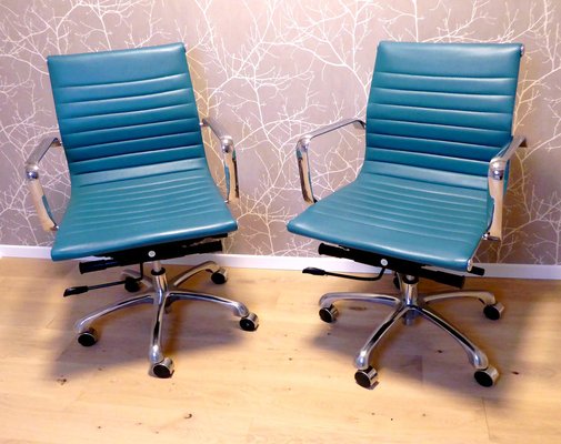 Turquoise Desk Swivel Chair, 1990s-UML-1816634