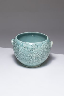 Turquoise Earthenware Planter, 1950s-QAC-2042914