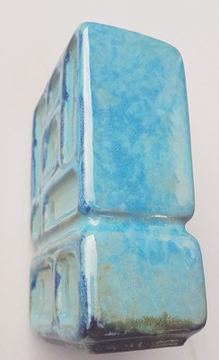 Turquoise Rectangular Ceramic Vase-QDP-943816