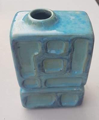 Turquoise Rectangular Ceramic Vase-QDP-943816