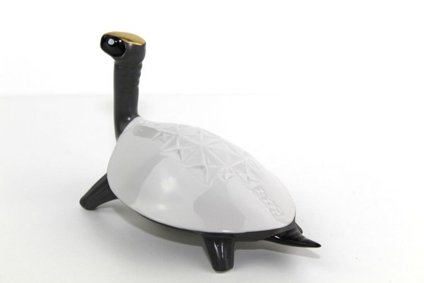 Turtle Figurine from Royal Dux, 1960s-ZWH-799139