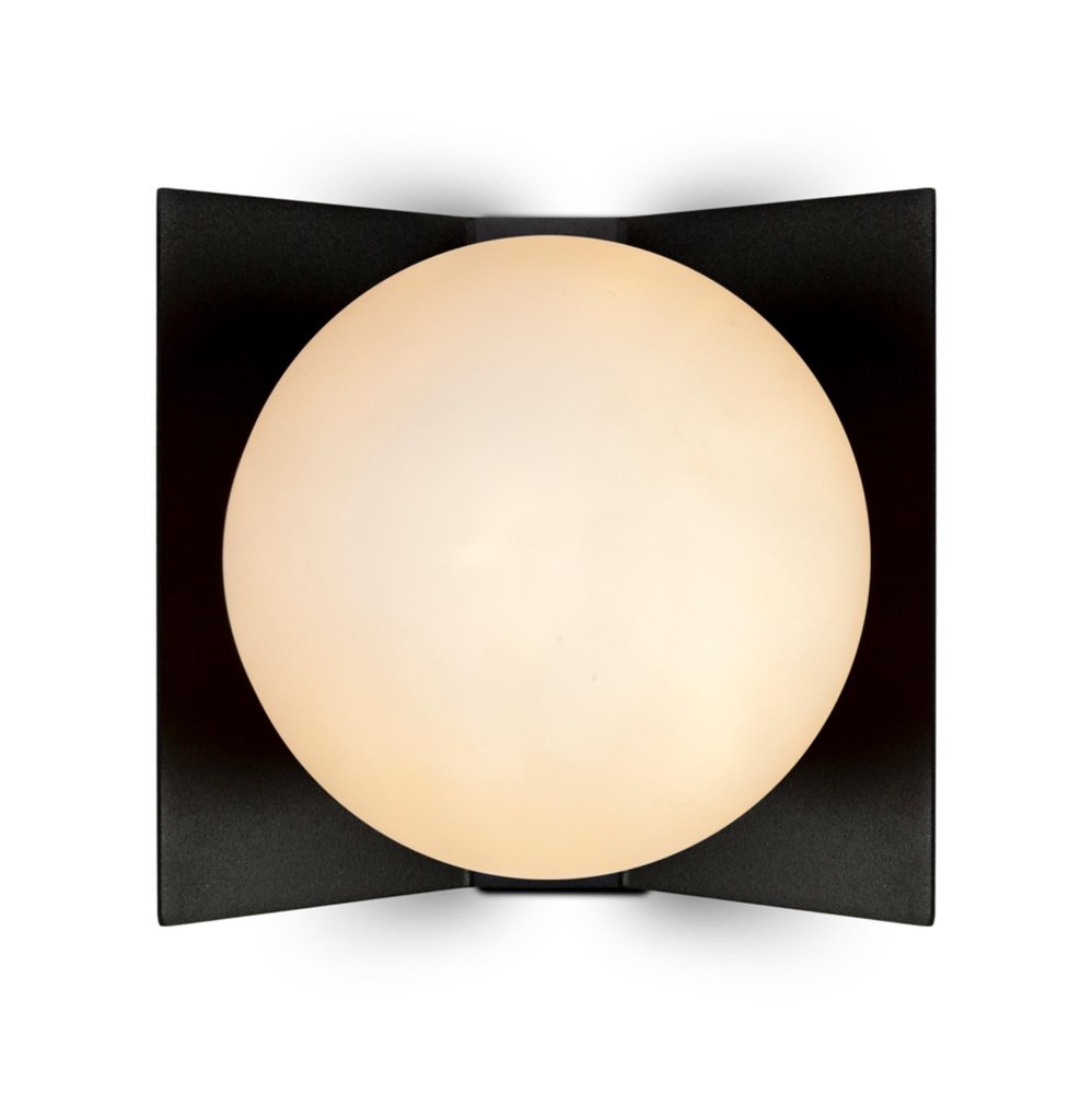 Twain Ex Jet Black Wall Light by Lexavala