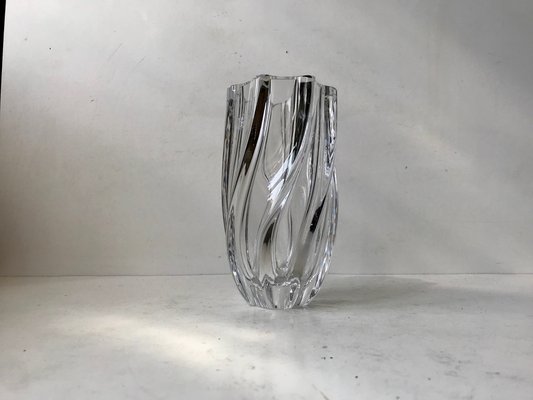 Twisted Art Glass Vase by Anna Ehrner for Kosta Boda, 1980s-LCR-965146