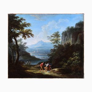 Two Arcadic Landscapes - J.F. Van Bloemen (follower of) - Oil on Canvas 18th Century-ZCI-756052