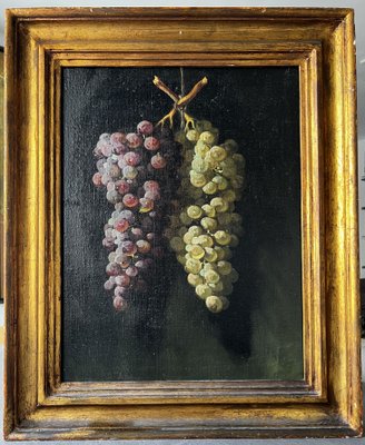 Two Bunches of Grapes, Oil on Canvas, 18th Century-OSP-2027160