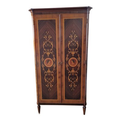 Two-Door Wardrobe in Walnut with Inlays, 2000s-BEW-1771264