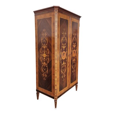 Two-Door Wardrobe in Walnut with Inlays, 2000s-BEW-1771264