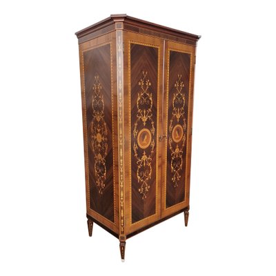 Two-Door Wardrobe in Walnut with Inlays, 2000s-BEW-1771264