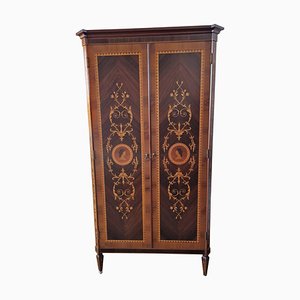 Two-Door Wardrobe in Walnut with Inlays, 2000s-BEW-1771264