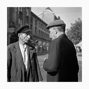 Two Elder Men Having a Chat at Dusseldorf, Germany 1937-DYV-995284