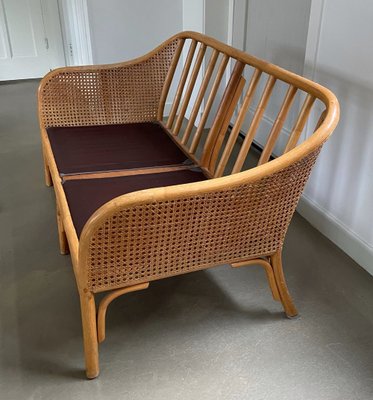 Two-Seater Sofa in Bamboo and Cane, 1960s-IVH-2018218