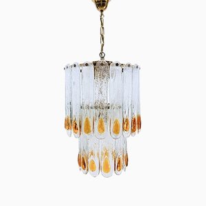 Two-Tier Murano Glass Pendant Light, 1960s-KQB-1175253