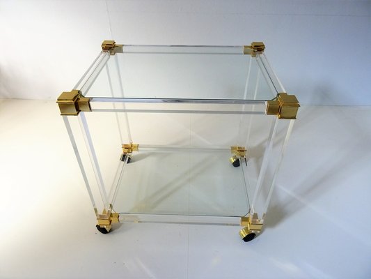 Two-Tiered Acrylic Glass Bar Cart, 1970s-FPY-1294657