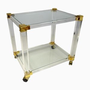 Two-Tiered Acrylic Glass Bar Cart, 1970s-FPY-1294657