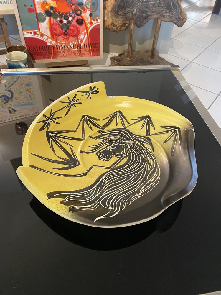 Two-Tone Ceramic Bowl from Vallauris