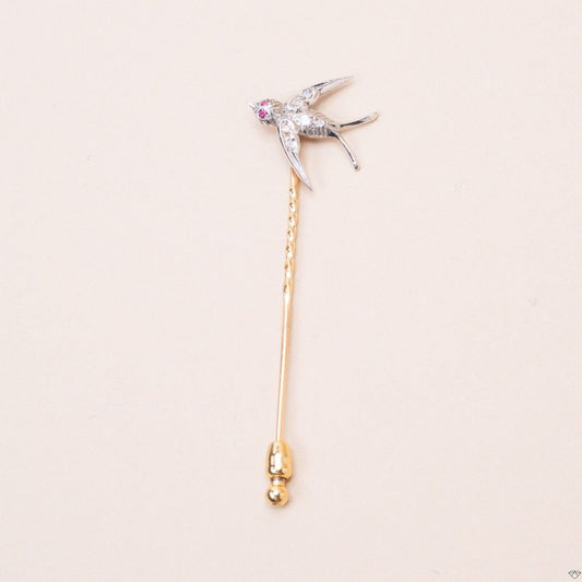 Two-Tone Gold Tie Pin, 1950s