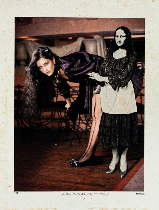 Two Wives of Mr. Duchamp - Original Collage by Sergio Barletta - 1986 1986