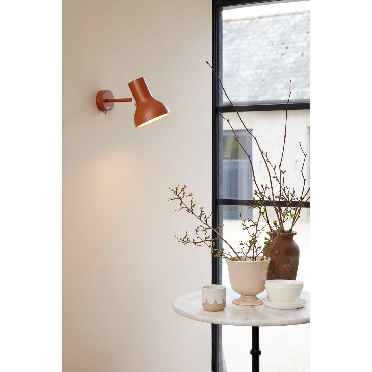 Anglepoise Type 75 Mini Wall Lamp Margaret Howell Edition Sienna