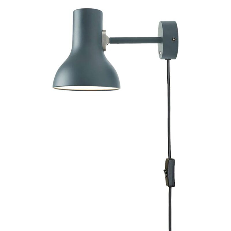 Type 75 Mini wall light with cable by Anglepoise #slate grey #