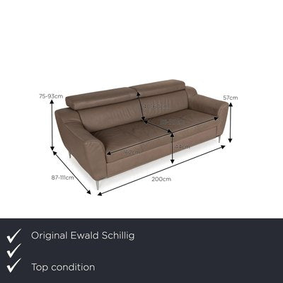 Tyra Leather 2-Seater Sofa from Ewald Schillig-RQW-2028463