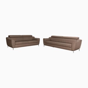 Tyra Leather Sofas from Ewald Schillig, Set of 2-RQW-2028474