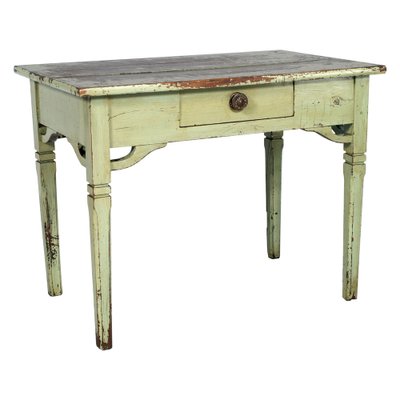 Tyrolean Art Nouveau Desk Table in Varnished Larch, 1890s-NJV-1369537