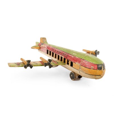 U.S.A Airlines Model Airplane in Wood, 1920s-NQ-636630