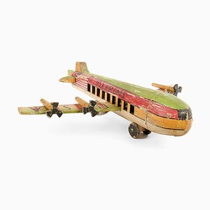 U.S.A Airlines Model Airplane in Wood, 1920s-NQ-636630