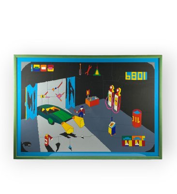 Ugo Nespolo, Garage, 1980s, Serigraph-TXN-1764658