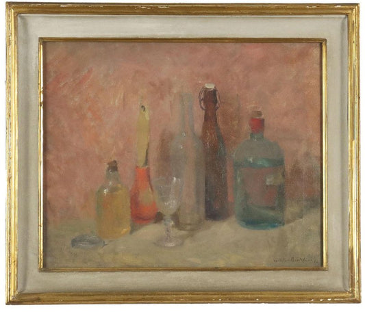 Ugo Vittore Bartolini, Still Life, 20th Century, Oil on Canvas, Framed