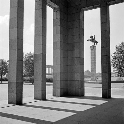 Uhlan Memorial Court of Honour at Rhine Duesseldorf, Germany 1937-DYV-995277